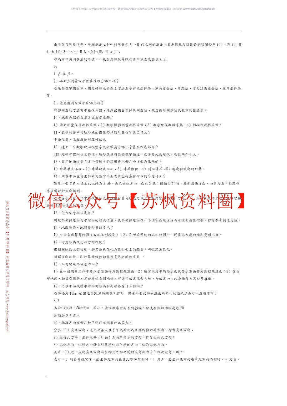 数字地形分析